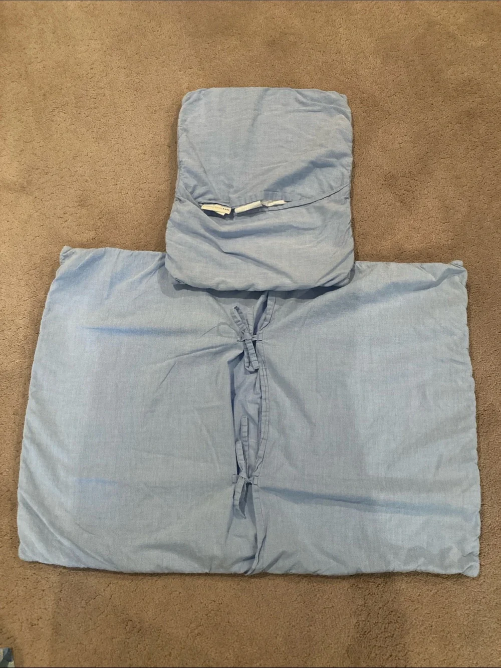 Pottery Barn Kids Blue and Green puppy Duvets  and shams for 2 twins
